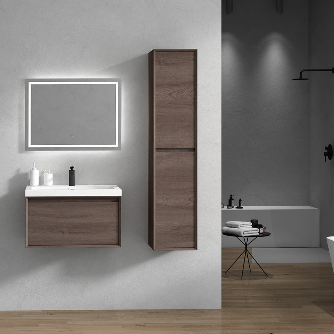 BELLA ''30 inch WALL MOUNTED VANITY WITH ACRYLIC TOP