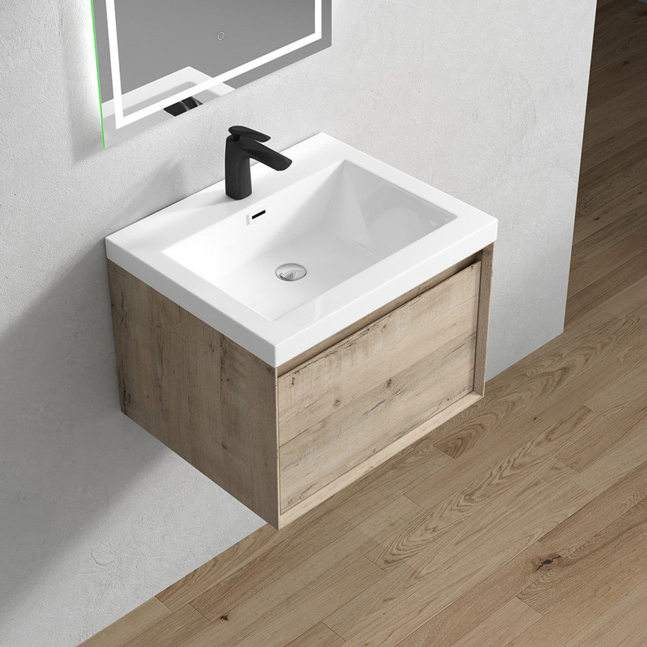 BELLA ''24inch WALL MOUNTED VANITY WITH ACRYLIC TOP