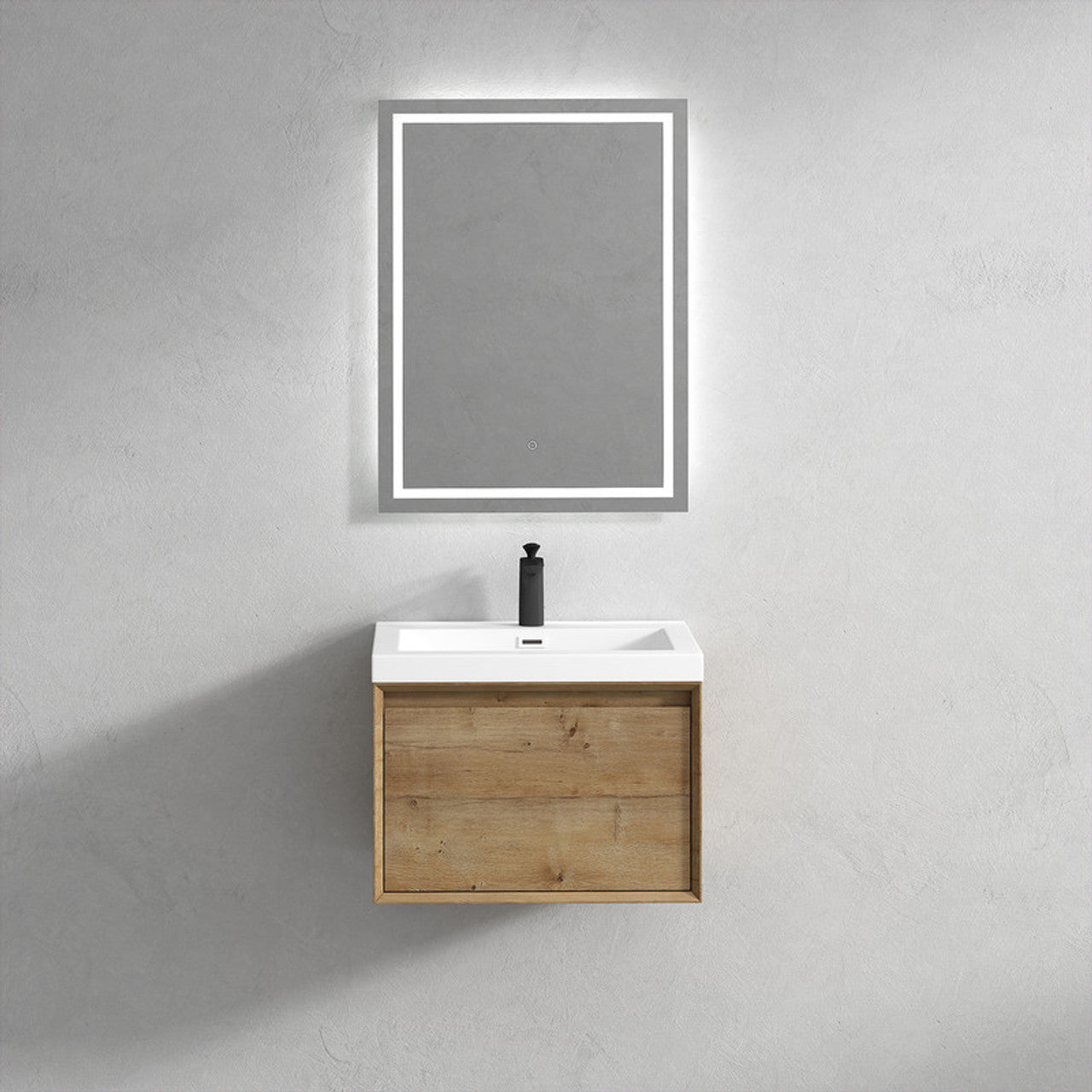 BELLA ''24inch WALL MOUNTED VANITY WITH ACRYLIC TOP