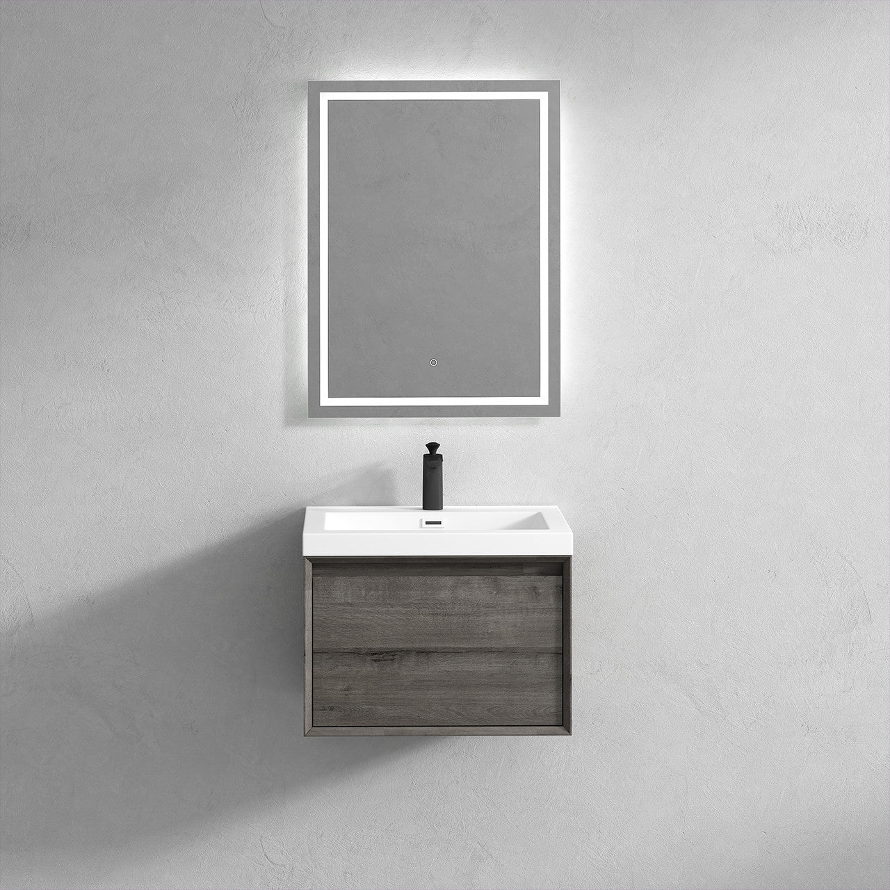 BELLA ''24inch WALL MOUNTED VANITY WITH ACRYLIC TOP